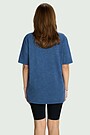 Vintage look short sleeve T-shirt 4 | Dark blue | Audimas