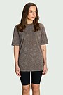 Vintage look short sleeve T-shirt 2 | BROWN | Audimas