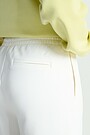 Cotton pique bermuda sweatshorts 5 | WHITE | Audimas