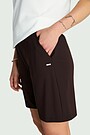 SENSITIVE fabric shorts 4 | BROWN | Audimas