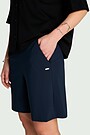 SENSITIVE fabric shorts 5 | Dark blue | Audimas