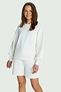 Textured crewneck sweatshirt 1 | WHITE | Audimas