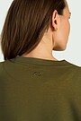 Textured crewneck sweatshirt 3 | CHAKI | Audimas