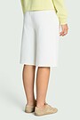 Cotton pique bermuda sweatshorts 3 | WHITE | Audimas