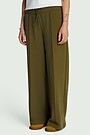 Textured wide sweatpants 2 | CHAKI | Audimas