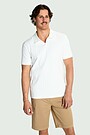 Textured cotton polo T-shirt 1 | WHITE | Audimas
