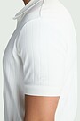 Textured cotton polo T-shirt 3 | WHITE | Audimas