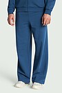 Wide cotton sweatpants 2 | Dark blue | Audimas