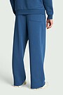 Wide cotton sweatpants 3 | Dark blue | Audimas