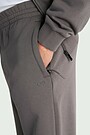 Wide cotton sweatpants 5 | GREY | Audimas