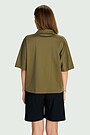 Short sleeve cotton shirt 2 | CHAKI | Audimas