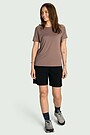 Lightweight synthetic T-shirt 4 | BROWN | Audimas