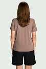 Lightweight synthetic T-shirt 2 | BROWN | Audimas