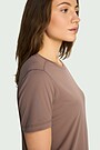 Lightweight synthetic T-shirt 3 | BROWN | Audimas