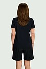 Lightweight synthetic T-shirt 2 | BLACK | Audimas