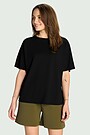 Loose fit T-shirt 1 | BLACK | Audimas