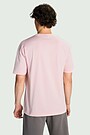 Oversized short sleeve cotton T-shirt 4 | PINK | Audimas