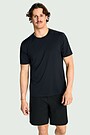 Lightweight synthetic T-shirt 1 | BLACK | Audimas