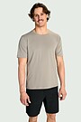 Lightweight synthetic T-shirt 1 | BROWN | Audimas