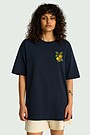 Short sleeves cotton T-shirt "Quinces" 4 | Dark blue | Audimas
