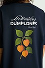 Short sleeves cotton T-shirt "Groundcherry" 3 | Dark blue | Audimas