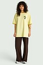Short sleeves cotton T-shirt "Chokeberries" 3 | YELLOW | Audimas