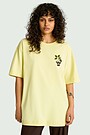 Short sleeves cotton T-shirt "Chokeberries" 1 | YELLOW | Audimas
