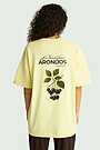 Short sleeves cotton T-shirt "Chokeberries" 3 | YELLOW | Audimas
