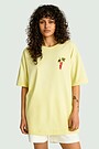 Short sleeves cotton T-shirt "Currants" 2 | YELLOW | Audimas