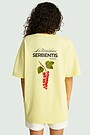 Short sleeves cotton T-shirt "Currants" 2 | YELLOW | Audimas
