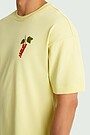 Short sleeves cotton T-shirt "Currants" 4 | YELLOW | Audimas