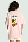 Short sleeves cotton T-shirt "Strawberry" 2 | PINK | Audimas