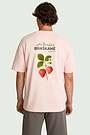 Short sleeves cotton T-shirt "Strawberry" 3 | PINK | Audimas