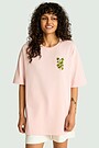 Short sleeves cotton T-shirt "Gooseberry" 1 | PINK | Audimas