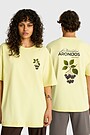 Short sleeves cotton T-shirt "Chokeberries" 1 | YELLOW | Audimas
