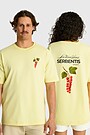 Short sleeves cotton T-shirt "Currants" 1 | YELLOW | Audimas