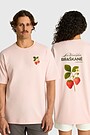 Short sleeves cotton T-shirt "Strawberry" 1 | PINK | Audimas