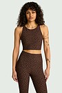 Elongated sports bras 2 | BROWN | Audimas