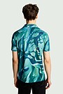 Printed polo T-shirt Žemyna 2 | GREEN | Audimas