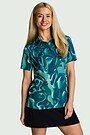 Printed polo T-shirt Žemyna 1 | GREEN | Audimas