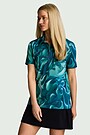 Printed polo T-shirt Žemyna 3 | GREEN | Audimas