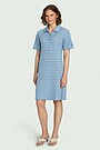 Knitted half-zip dress 1 | BLUE | Audimas