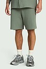 Textured cotton sweatshorts 2 | GREEN | Audimas