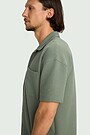 Textured cotton shirt 3 | GREEN | Audimas