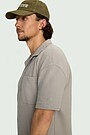 Textured cotton shirt 3 | GREY | Audimas