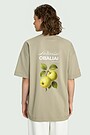 Short sleeves cotton T-shirt "Apples" 2 | GREEN | Audimas