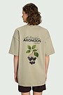 Short sleeves cotton T-shirt "Chokeberries" 2 | GREEN | Audimas