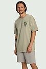 Short sleeves cotton T-shirt "Chokeberries" 1 | GREEN | Audimas