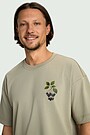 Short sleeves cotton T-shirt "Chokeberries" 3 | GREEN | Audimas