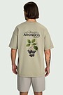 Short sleeves cotton T-shirt "Chokeberries" 3 | CHAKI | Audimas